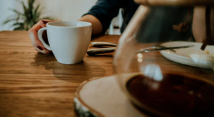 coffee set on table