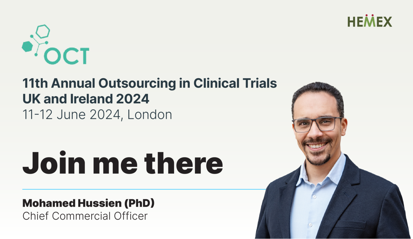 Hemex at 11th Annual Outsourcing in Clinical Trials UK and Ireland 2024 Conference